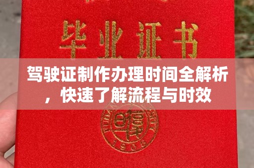 兴安盟驾驶证制作办理时间全解析，快速了解流程与时效