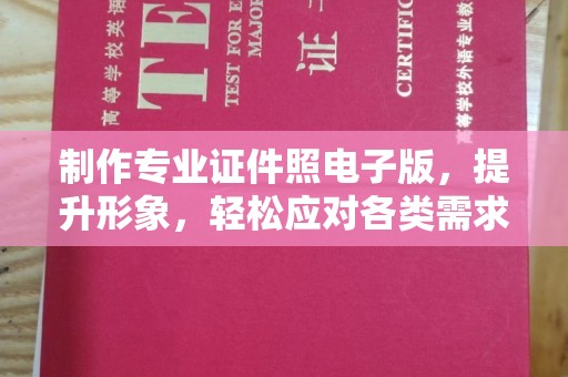 兴安盟制作专业证件照电子版，提升形象，轻松应对各类需求