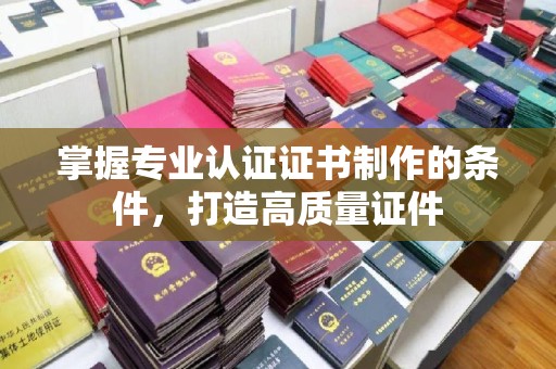 兴安盟掌握专业认证证书制作的条件，打造高质量证件