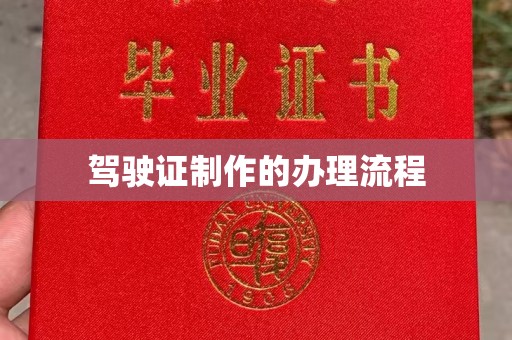 兴安盟驾驶证制作的办理流程