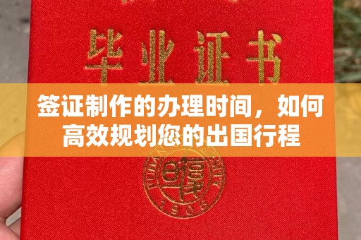 兴安盟签证制作的办理时间，如何高效规划您的出国行程