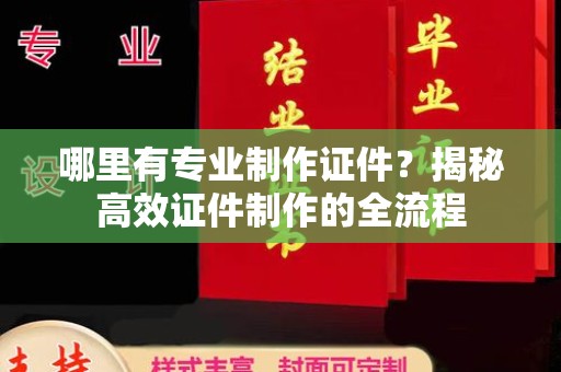 兴安盟哪里有专业制作证件？揭秘高效证件制作的全流程