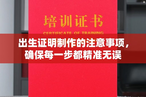 兴安盟出生证明制作的注意事项，确保每一步都精准无误