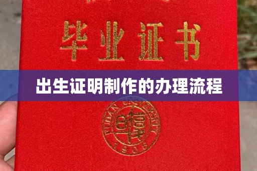兴安盟出生证明制作的办理流程