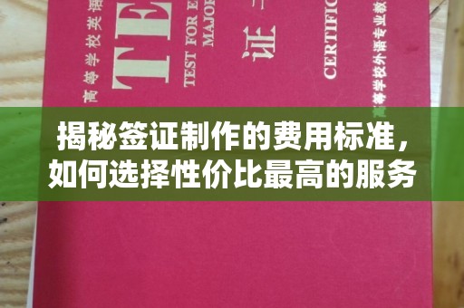 兴安盟揭秘签证制作的费用标准，如何选择性价比最高的服务？