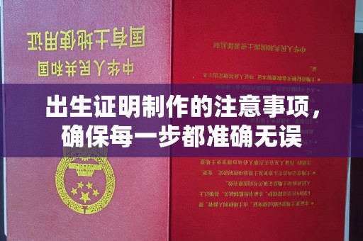 兴安盟出生证明制作的注意事项，确保每一步都准确无误