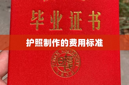 兴安盟护照制作的费用标准