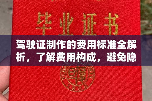 兴安盟驾驶证制作的费用标准全解析，了解费用构成，避免隐形消费